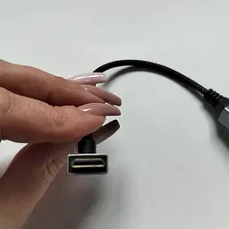 Кабель кутовий HDMI mini (тато) - HDMI (мама) кут 90 градусів. Довжина 20 см - мініатюра 3