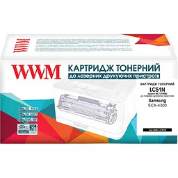 Картридж тон. WWM для Samsung SCX-4300 аналог MLT-D109S Black ( 2100 ст.) (LC51N) - мініатюра 2