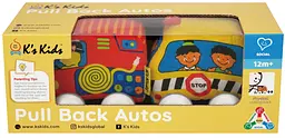 Іграшка Ks Kids Машинки Pull-back (шкільний автобус і пожежна машина) K’S KIDS det0018731