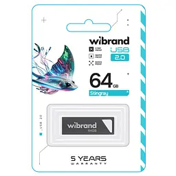 Flash Wibrand USB 2.0 Stingray 64Gb Grey - мініатюра 2