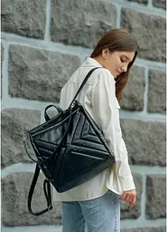 Жіночий рюкзак Sambag Trinity MSS black 34 х 31 х 15 см (28313002) - мініатюра 5