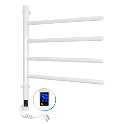 Електрична рушникосушка Navin Arabesque 480x600 Sensor з таймером, біла 12-123033-4860, Білий матовий, Електронний - мініатюра 2