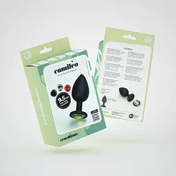 Анальна пробка Crushious Camileo L 9.5 см чорний - мініатюра 11