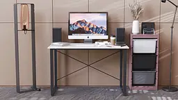 Комп'ютерний стіл Ferrum-decor Дейв 75x140x60 чорний ДСП Білий 16мм (FRD-101983) - мініатюра 4