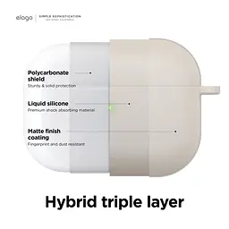 Чохол Elago Liquid Hybrid Hang Case Pink для AirPods Pro 2nd Gen рожевий (EAPP2RH-HANG-PK) - мініатюра 2