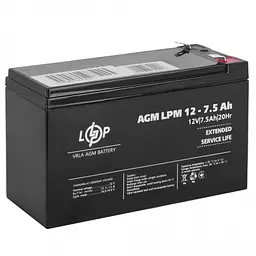 Акумулятор LogicPower AGM LPM 12V - 7.5 Ah - мініатюра 2