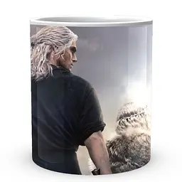 Кухоль GeekLand The Witcher Відьмак Геральт Цирі TW 002.014 330 мл білий - мініатюра 2
