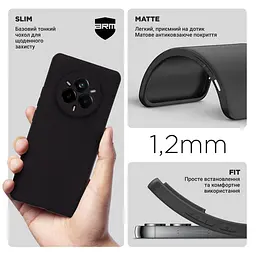 Чехол-накладка для смартфона Realme 14 Pro 5G, противоударный, силиконовый, термополиуретановый (ТПУ), с защитой камеры и корпуса, черный, защита всего корпуса, ArmorStandart (ARM83651) - мініатюра 3