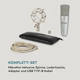 Конденсаторний USB-мікрофон Auna MIC-920 USB (10034262) - мініатюра 2