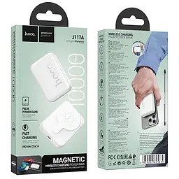 Портативний ЗП Power Bank Hoco J117A Esteem PD20W з БЗП 10000 mAh White - мініатюра 4