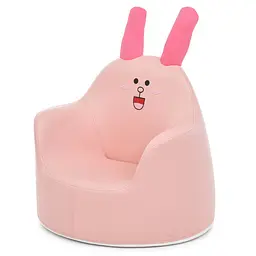 Дитяче Крісло-пуфик "Кролик" M 5721 Rabbit рожевий