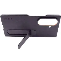 Шкіряний чохол Leather Case (AAA) with stand для Samsung Galaxy Z Fold7 Gray - мініатюра 6