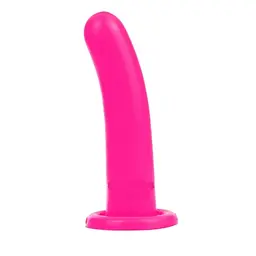 Силіконовий фалоімітатор LoveToy Silicone Holy Dong Medium, 14.5х3.2 см (рожевий)