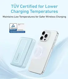 Зовнішній акумулятор Anker Zolo Magnetic Power Bank 10000mAh 30W Wireless Portable Charger (A1685011) - мініатюра 5