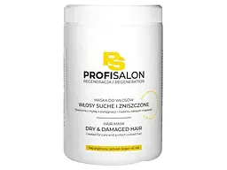 Маска для волосся PROFI SALON 1л для сухого і пошкодженого волосся Арганова оліята протеїни шовку