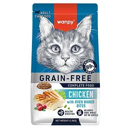 Сухий корм для котів Wanpy Adult Cat Grain Free Chicken Ванпі беззерновий з куркою 1.5 кг