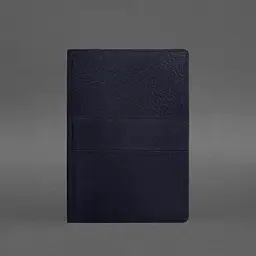 Шкіряний блокнот А5 (софт-бук) 9.3 синій Краст - мініатюра 6