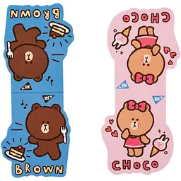 Набір закладинок магнітних Yes Line Friends Brown and Choco 20 шт. (708106) - мініатюра 3