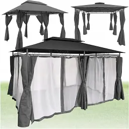 Павільйон садовий Garden Line Totem grey з москітною сіткою - мініатюра 2