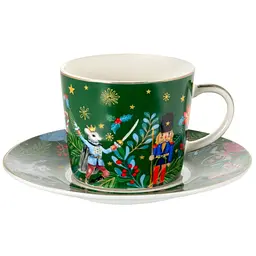 Чайний набір Lefard Green Christmas 250 мл 4 предмети (922-098) - мініатюра 2