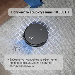 Робот-пилосос з вологим прибиранням ECOVACS Deebot X8 Omni Black - мініатюра 3