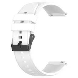 Ремінець GT для Xiaomi Amazfit Bip Bip Lite Bip U Bip 1S Bip 3 - білий ширина кріплення 20мм силікон Watchbands (W27-9WB13969929) - мініатюра 3