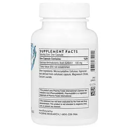 GABA PharmaGABA-100 60 caps Thorne vit0006673 - мініатюра 2