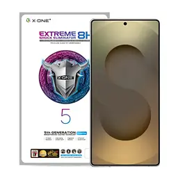 Захисна плівка Samsung S938 Galaxy S25 Ultra з чорною рамкою, протиударна, 8H, Extreme Shock Eliminator, 5th Generation X-One
