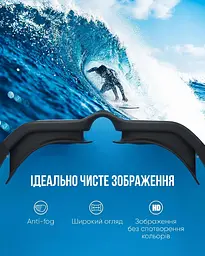 Дитяча маска для плавання Renvo Garsen JR Anti-fog чорний OSFM (1SM110-01) - мініатюра 7