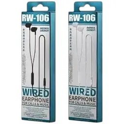 Навушники Remax with mic Wired Earphone RW-106 HD Mic - мініатюра 2