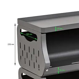 Стелаж універсальний для зберігання чотириярусний 60x30x100см SW-00002260 - мініатюра 4
