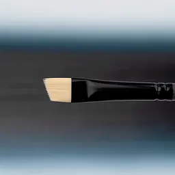 Пензель синтетика кутова TERRA 1608A №1 довга ручка Rosa - мініатюра 6