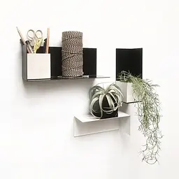 Полиця навісна Nice & Cozy Angle 50x15x15 см чорна - мініатюра 4