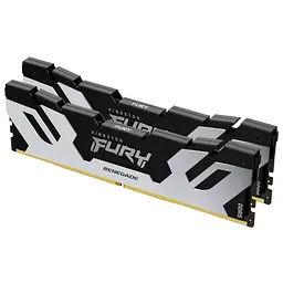 Модуль пам'яті для комп'ютера DDR5 32GB (2x16GB) 6400 MHz FURY Renegade Silver Kingston Fury (ex.HyperX) (KF564C32RSK2-32) - мініатюра 2