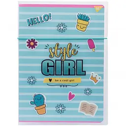 Зошит Yes Style Girl Green А4 у пластиковій папці 48 аркушів у клітинку (764430)