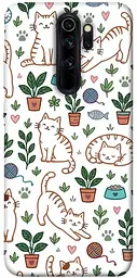 TPU чохол Demsky Cats pattern для Xiaomi Redmi Note 8 Pro