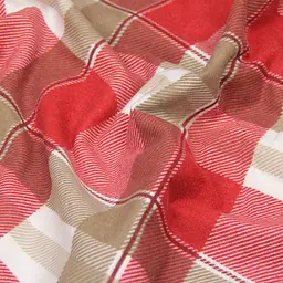 Простирадло Cosas на резинці фланель 80х160 berry tartan, червоний (Flannel_BerryTartan_80x160x20) - мініатюра 5