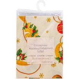 Скатертина водовідштовхувальна Lefard Home Textile Lazos beig 140х140 см (715-358) - мініатюра 2