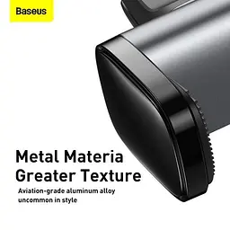 Автомобільний тримач Baseus Steel Cannon Air Outlet Car Mount SUGP-01 Black - мініатюра 4