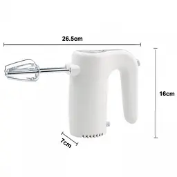 Міксер ручний кухонний RAF R-6680 150 Вт White - мініатюра 4