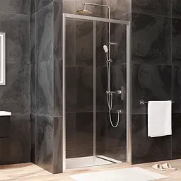 Душові двері AM.PM Gem 100x195 см скло прозоре хром матовий W90UG-100-1S-195MT, прозорий, хром матовий - мініатюра 2