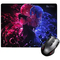 Ігрова поверхня Nextprint Рем і Рам акварельРе:Зеро Життя з нуля - Re: Zero 220 х 180 мм (14904)