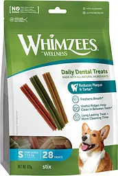 Натуральні ласощі для зубів собак WHIMZEES Dental Treats Stix S 28 шт.