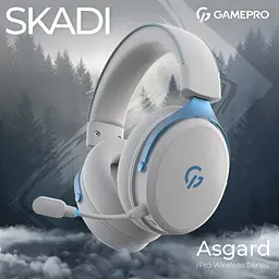 Навушники GamePro Asgard Skadi Wireless White/Blue (HSW191WB) - мініатюра 4