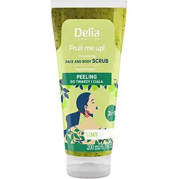 Скраб для лица и тела Delia Cosmetics Fruit Me Up Smoothing Face And Body Scrub Lime 200 мл