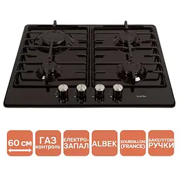 Варильна поверхня Ventolux HG640-MA3 S газова BK - мініатюра 5
