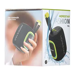 Портативна Bluetooth-колонка Hopestar P66 Чорний - мініатюра 2
