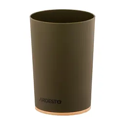 Склянка для зубних щіток Ardesto Minimalism темно-зелений 7.8 x 11.3 см (ARHB3105OB)