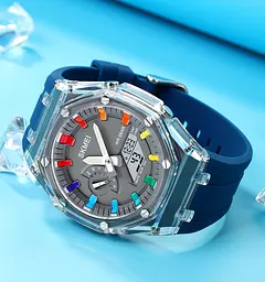 Наручний годинник 2100BU Blue Skmei acs0030289 - мініатюра 4