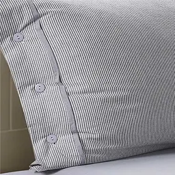 Комплект постільної білизни Полуторний Lovely Svi (120 г/м2) варена бавовна - Сіра смужка  - мініатюра 5